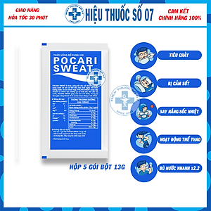 Pocari Sweat bột [Hộp 5 Gói - Date xa] - Thức uống bổ sung ion thiết yếu, nước điện giải cho cơ thể mọi lúc mọi nơi