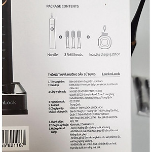 Bàn chải điện 'Lock & Lock' - ENR636BLK-Hàng chính hãng
