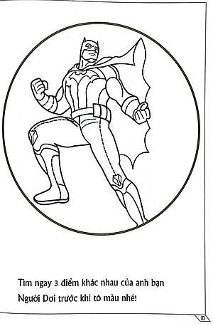 Sách Tô Màu Siêu Anh Hùng: Người Dơi