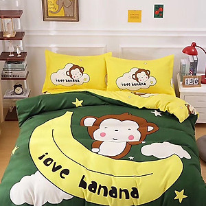 Bộ drap và vỏ chăn cotton Classic Kid VCK2018 ( 4 món )