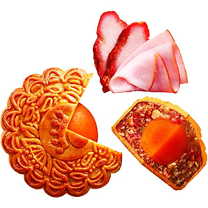 Tặng lồng đèn giấy - Hộp 4 bánh trung thu Kinh Đô "Thưởng Trà Ngắm Trăng" (4 bánh x 210g)