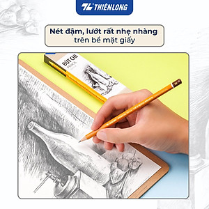 Combo 5 Bút chì gỗ Thiên Long GP-018- Độ cứng 2B