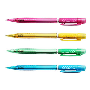 Bút chì kim Pentel Fiesta AX105C ngòi 0.5mm thiết kế hiện đại trang bị đầu tẩy 4 màu lựa chọn