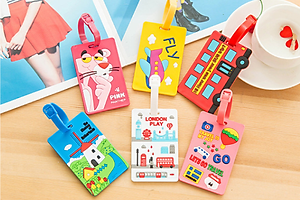 [KHÓA GÀI]-Dây đai cố định và bảo vệ vali an toàn mẫu đôi 2m, màu ngẫu nhiên+ Tặng kèm thẻ đeo hành lý ngẫu nhiên