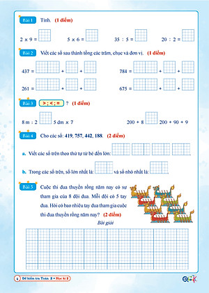 Combo Đề Kiểm Tra Toán, Tiếng Việt Lớp 2 - Kết Nối Tri Thức