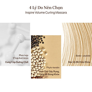 Mascara Chuốt Dày Mi Định Hình Mi Tốt Mude Inspire Volume Curling Mascara (8ml)