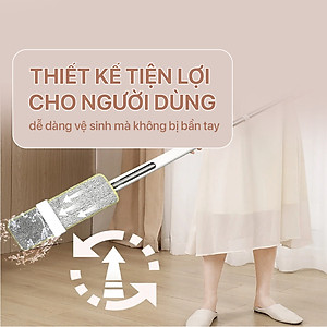 Cây lau nhà tự vắt thông minh sợi microfiber