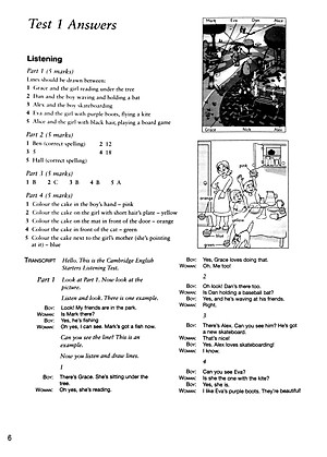 Cambridge English Starters 1 for Revised Exam from 2018 Ans Booklet
