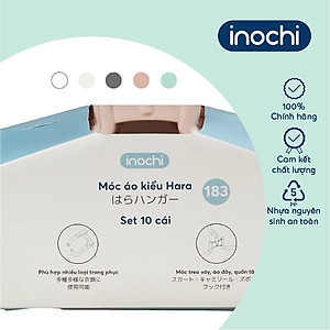 Set 10 chiếc móc áo kiểu Hara 183 hàng cao cấp - giao màu ngẫu nhiên