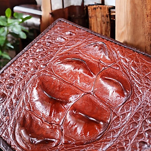 Bóp Nam Da Cá Sấu Thật 2 Mặt. GÙ CÁ SẤU NGUYÊN CON LỚN SIÊU ĐẸP