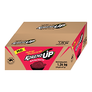 Thùng 20 gói Mì vị tôm chua cay Koreno Up