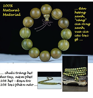 Combo Vòng tay phong thủy gỗ Đàn Hương tự nhiên Ấn Độ, Kèm HỘP GỖ CUNG HỶ lót lụa, Mang lại tào lộc, may mắn và bình an