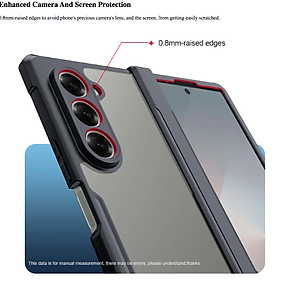 Ốp lưng cho SamSung Galaxy Z Fold 7 / Z Fold 6 hiệu XUNDD cao cấp chống sốc mặt lưng trong - Hàng chính hãng