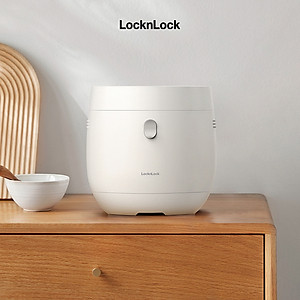 Nồi cơm điện tử Locknlock Pearl rice cooker EJR376WHT - 220-240V, 50-60Hz, 350W, Dung tích 1.0L- Màu trắng - Hàng chính hãng