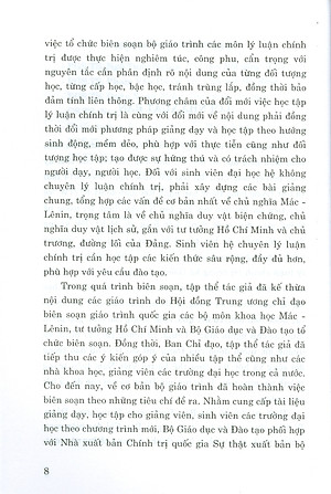Combo 4 cuốn Giáo Trình Dành Cho Bậc Đại Học Hệ Không Chuyên Lý Luận Chính Trị: Giáo Trình Kinh Tế Chính Trị Mác – Lênin + Giáo Trình Lịch Sử Đảng Cộng Sản Việt Nam + Giáo Trình Chủ Nghĩa Xã Hội Khoa Học + Giáo Trình Tư Tưởng Hồ Chí Minh