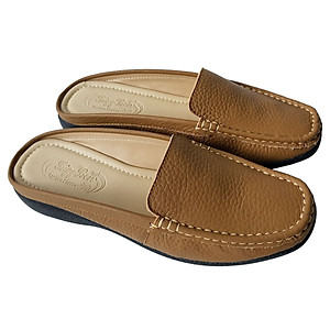 Dép Sục Nữ Da Bò Thật BIGGBEN Cao 3 phân SBN45