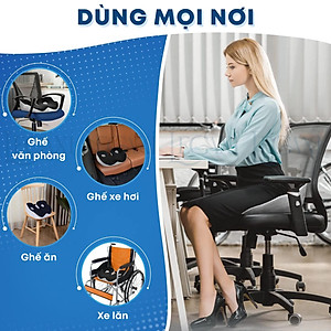 Đệm Mông Ngồi Chống Trĩ, Gối Lót Ghế Chống Đau Xương Cụt Thần Kinh Tọa Thâm Mông Mụn Mông Xe Hơi Legaxi