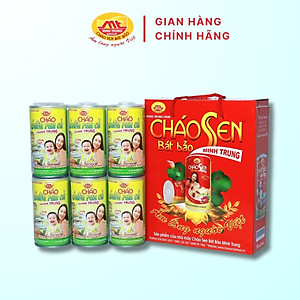 Cháo sườn rau củ Minh Trung 365g - Cháo Sườn 6 (combo 6 lon)