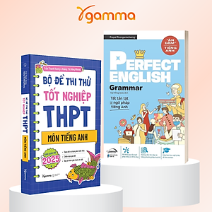 Combo Sách Bộ Đề Thi Thử Tốt Nghiệp THPT Môn Tiếng Anh - Định Dạng Mới Từ 2025 + Perfect English Grammar - Tất Tần Tật Về Ngữ Pháp Tiếng Anh
