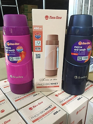 Phích giữ nhiệt cầm tay nhỏ gọn 0,45L Rạng Đông. Model RD 04528 N2