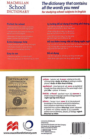 Sách Macmillan School Dictionary
