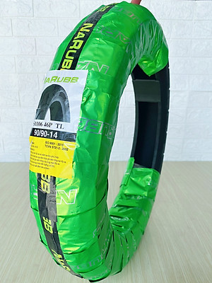 Vỏ sau xe VISION, VARIO, CLICK  90\90-14 S1106 4PR 46P TL hiệu NARUBB không sử dụng ruột