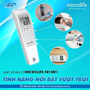 [Đo nhanh , Chính Xác Trong 1 Giây] Nhiệt kế hồng ngoại đo trán Microlife FR1MF1 - Thương Hiệu Thụy Sĩ 