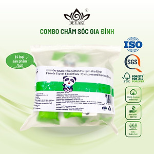 Combo Khăn Nén Du Lịch Cho Gia Đình Beyaki Bộ 28 Viên ( Khăn Tắm + Khăn Mặt + Khăn Tay + Mặt Nạ )