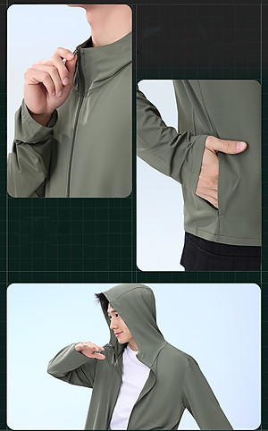 Áo Chống Nắng Nam ,Chất Vải Thun Lạnh, Chống Tia UV, Thoáng Mát, Thấm Hút Mồ Hôi