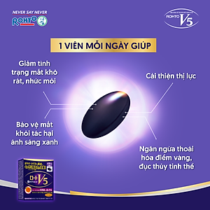 Viên uống bổ mắt Lutein Rohto V5 ( Hộp 30 viên)