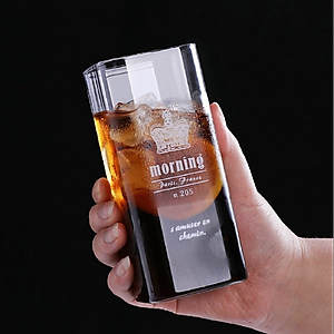 BỘ 6 LY THỦY TINH UỐNG NƯỚC CHỊU NHIỆT CAO CẤP  DÁNG VUÔNG ( GIAO HÌNH GẪU NHIÊN )  - VD89