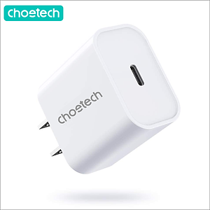 Adapter Củ Sạc CHOETECH PD5005 PD 20W Chuyên Sạc Nhanh iPhone, iPad - Hàng Chính Hãng