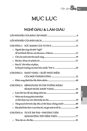 Sách Sức Mạnh Làm Giàu Kỳ Diệu - Nghĩ Giàu & Làm Giàu - Những Nấc Thang Kỳ Diệu Chạm Đến Thành Công Chìa Khóa Thành Công (Napoleon Hill)