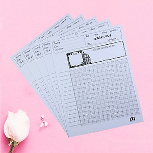 Giấy kiểm tra 4 ô ly bảng kẽ sẵn tiện lợi, giấy trắng dày chống lóa chống hằn lem, KT (15,5 x 20,5) cm 15 tờ đôi GKT06 Green Art - Hàng chính hãng