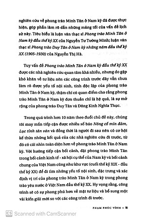 Sách Phong Trào Minh Tân - Ở Nam Kỳ Đầu Thế Kỷ XX