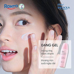 Kem chống nắng Skin Aqua dưỡng trắng & dưỡng ẩm, dùng hàng ngày dạng gel Sunplay Skin Aqua Silky White Gel Eco Việt Nam SPF 50, PA++++ 70g