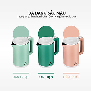 Ấm đun nước siêu tốc Elmich 1,7L KEE 1774 P - Hàng chính hãng