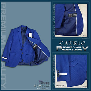 BỘ VEST BÉ TRAI CATRIO PCTA30 CHO TRẺ EM TỪ 2 TUỔI ĐẾN 7 TUỔI (12kg đến 28kg) gồm 3 chi tiết áo vest+quần dài+áo gile, thuộc bộ sưu tập quần áo trẻ em mùa lễ hội tết tiệc cưới sự kiện sinh nhật, được làm bằng vải dạ cao cấp nhất, đẹp đến từng chi tiết