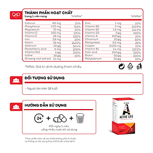 Thực phẩm bảo vệ sức khỏe KUDOS ACTIVE LIFE (30 viên/hộp)