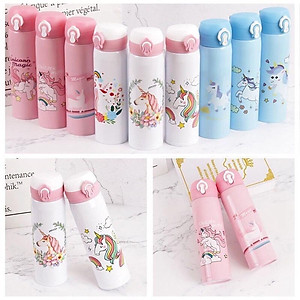 Bình giữ nhiệt nắp bật INOX 304 FG Good Finish họa tiết  siêu đáng yêu - An toàn cho bé dung tích 500ml