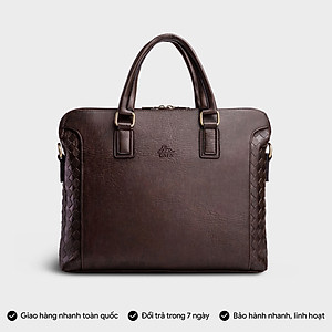 Cặp Công Sở Lata ( Thời trang nam basic đựng laptop 14,6 inch - Cặp da CA28 )