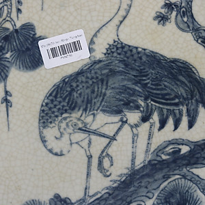 Đĩa Cảnh Men Rạn Bát Tràng Bọc Đồng Cao Cấp 35cm