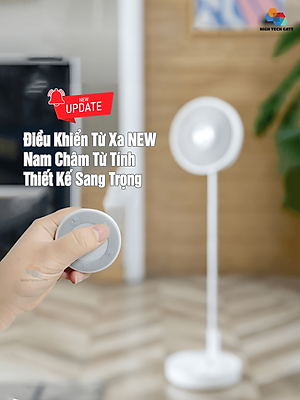 Quạt đứng tích điện P2000 thông minh không dây, điều khiển từ xa có đèn ngủ, gấp gọn lưu trữ tiện lợi, linh hoạt xoay quay tự động, hàng chính hãng