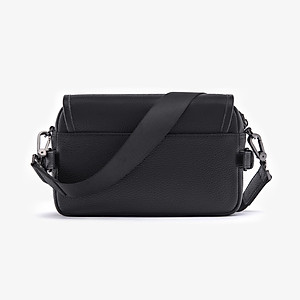 Túi Đeo Chéo Công Sở Túi Nam Hàng Hiệu GENCE TD07 Da Bò Cao Cấp Màu Đen Dáng Ngang