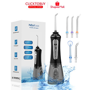 Tăm nước cầm tay h2ofloss hfp11, phiên bản mới nhất với dây sạc usb Type C và tăng cường khả năng chống nước