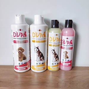 Sữa Tắm Cho Chó Diva Giảm Rụng, Sữa Tắm Chó Diva Dưỡng Lông Bóng Mượt