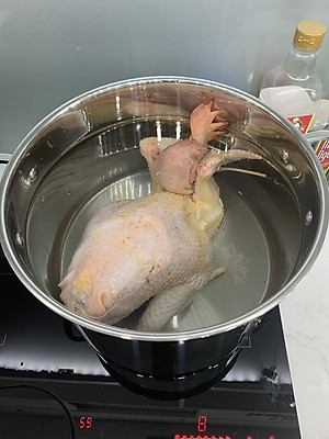 Nồi luộc gà inox 304 cao cấp 5 đáy Kalpen Size 28