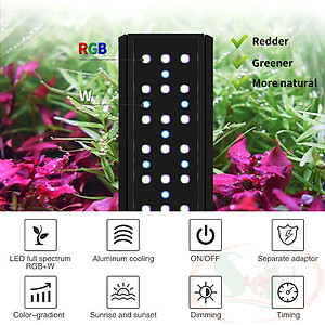 Đèn led Week Aqua New V series Ver.3 WRGB quang phổ cây bể thủy sinh cá tép cảnh