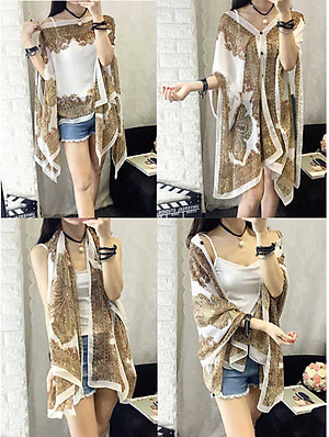 Khăn voan mỏng khoác ngoài tạo nhiều kiểu dùng chống nắng, đi biển, quàng cổ AKC45