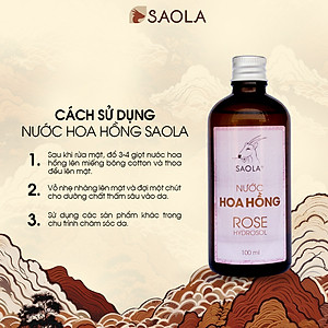Nước hoa hồng thương hiệu Sao la (100ml): Dưỡng ẩm, làm se  khít lỗ chân lông, làm mịn và ngăn ngừa lão hóa da, làm sạch da, 100% thuần chay, từ tự nhiên, an toàn, lành tính - Hàng Chính Hãng